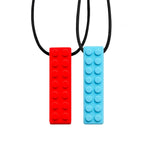 Abley's Chewable Necklaces Building Block | 2-Pack Oral Motor Fidget - Abley's