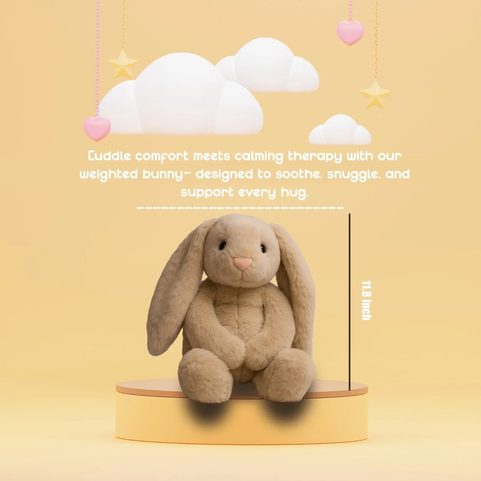 weighted vibrating plush bunny 4lb Dual-Sensory Calming | Abley's weighted vibrating plush bunny 4lb Dual-Sensory Calming | Abley's