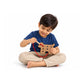 Dog Lacing Toys for Kids – Wooden Threading Board with Red Cord & Easy-Grip Handle for Fine Motor Practice (20.5 x 10 cm)