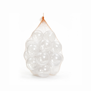 Premium Transparent Non-Toxic Plastic Pit Balls for Sensory Play, Modern Ball Pools, and Event Decor, 500pc