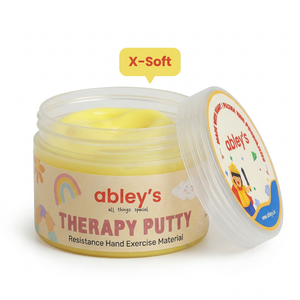 Abley's Hand Exercise Theraputty | 100g Tub | Silicone |Yellow