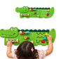 Crocodile Wooden Busy Board Wall Panel for Kids – Sensory Montessori Activity Board (89 x 32 cm)