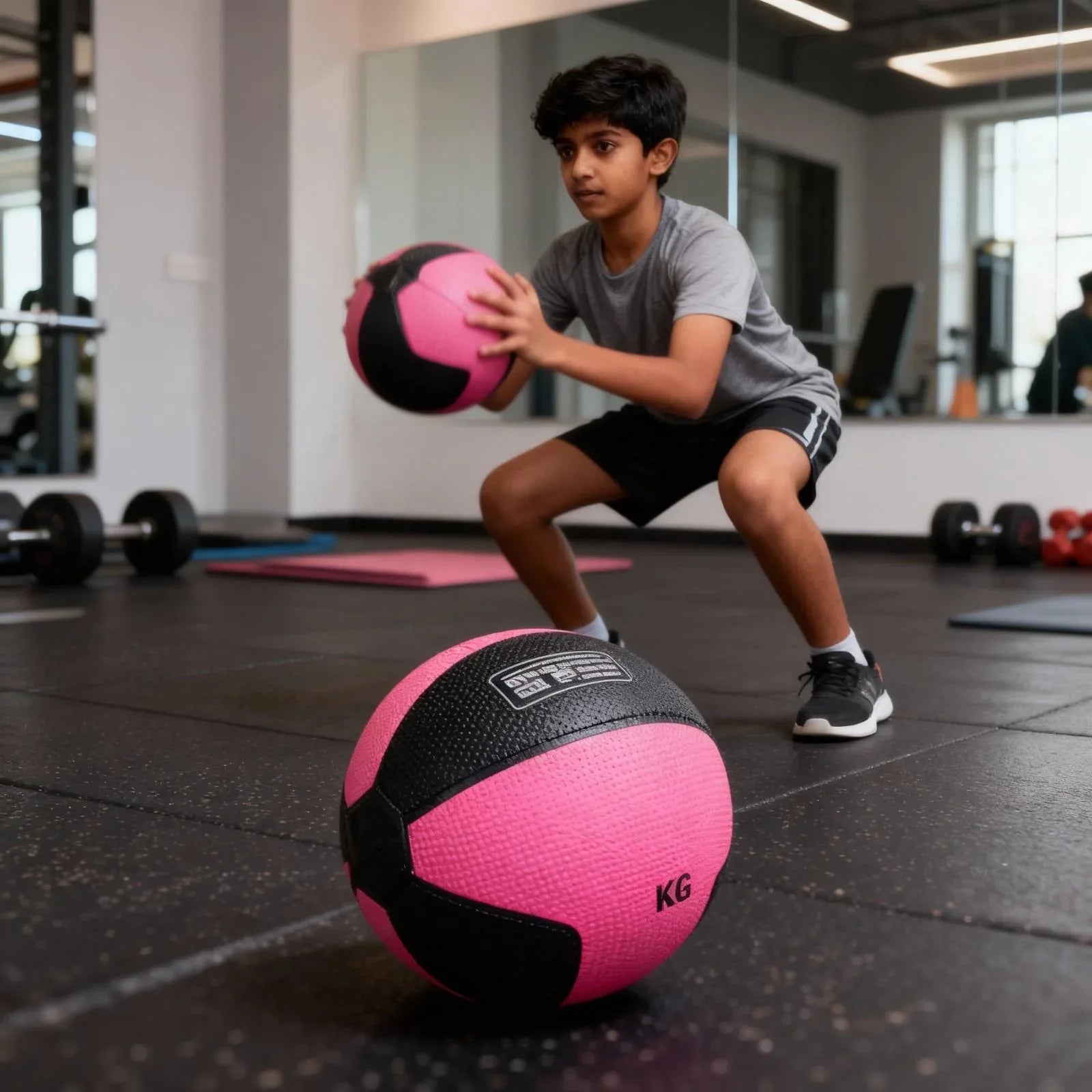 ウエイトトレーニング Mega soft medicine ball 1kg Medicine Ball 1kg | Durable Rubber Fitness Ball for Strength