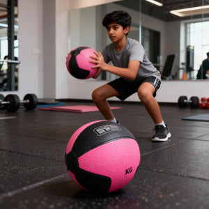 Medicine Ball 1kg | Durable Rubber Fitness Ball for Strength