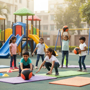 Medicine Ball 4kg | Professional Rubber Fitness Ball for Power