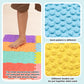 Ableys colorful interlocking sensory mat for kids with textured raised patterns for foot stimulation and balance