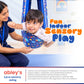 Lycra Sensory Swing for Kids | Double Layer Therapy Swing | Indoor Calming Pod | Includes Hardware