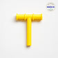 Ableys yellow T shaped chew tube for oral motor skills durable silicone sensory biting tool for kids