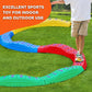Ableys colorful interlocking outdoor balance beams for kids motor skills with child stepping on grass