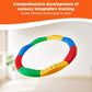 Ableys multicolor interlocking circular balance ring for sensory play and coordination balance beams for kids motor skills