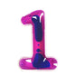 Ableys sensory number gel fidgets purple number 1 squishy gel toy with dark blue blobs on white background