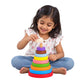 Rounded Rainbow Stacker Toys for Kids | Wooden Toys for Kids | 10-Ring Activity Toy