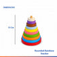 Rounded Rainbow Stacker Toys for Kids | Wooden Toys for Kids | 10-Ring Activity Toy
