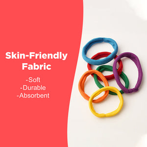 Ableys colorful skin friendly fabric rings chewable chew bands for sensory needs soft durable absorbent