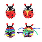 Ableys ladybug buckle activity toy for kids with zippers colorful straps and buckles for fine motor play