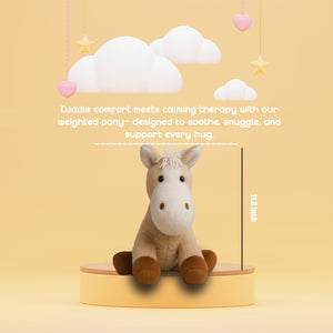 Abley's Weighted Plush Friendly Pony | 4lb (1.81kg) Calming Lap Companion