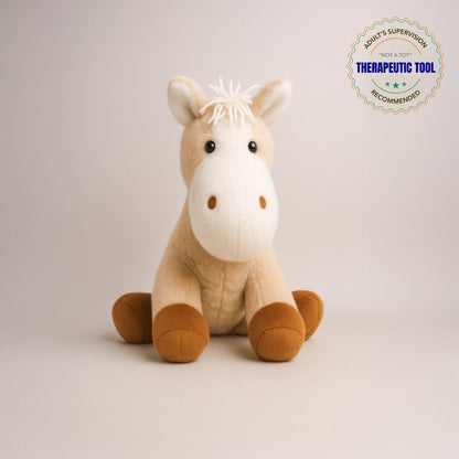 Abley's Weighted Plush Friendly Pony | 4lb (1.81kg) Calming Lap Companion