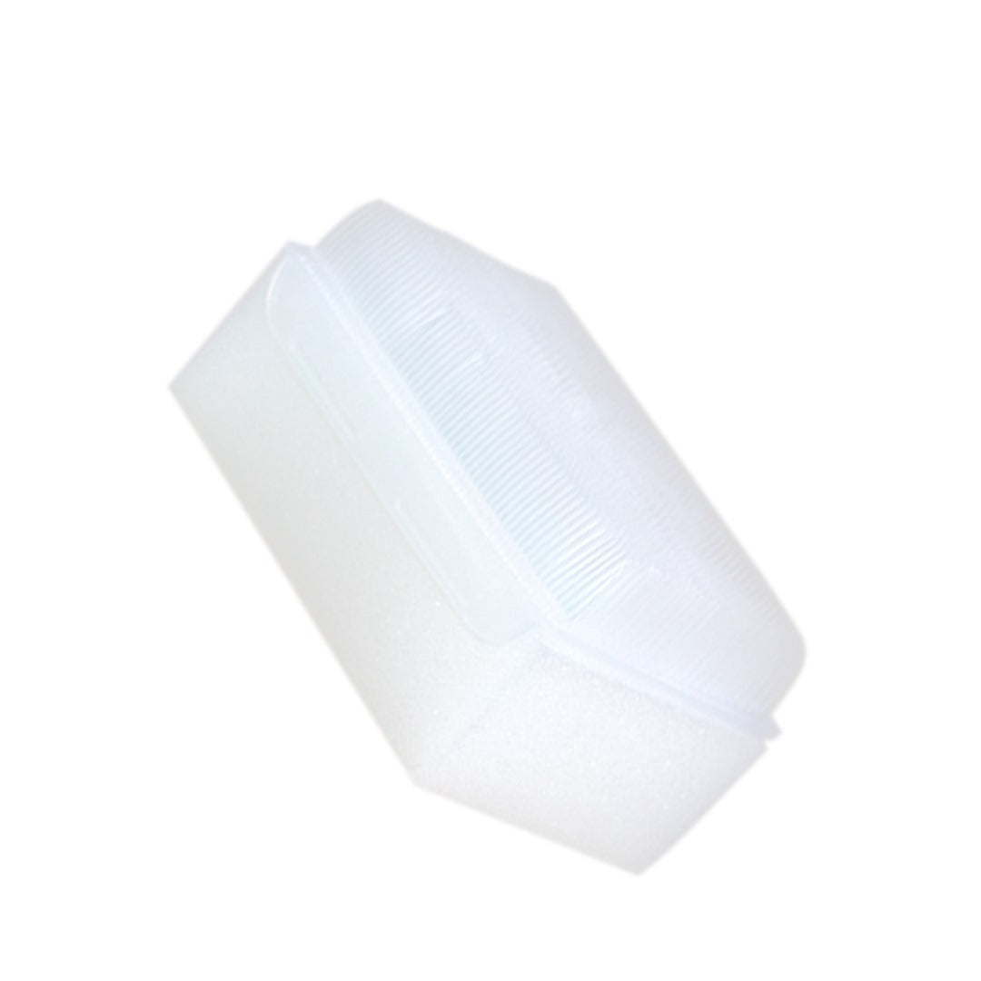 Ableys sensory therapressure brush white foam tactile block with fine bristles for sensory calming and therapy