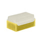 Ableys sensory therapressure brush white ridged silicone top over yellow sponge base for tactile stimulation