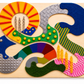 Abley's Sensory Tactile Board - Multi-Texture Wall Activity Panel for Toddlers & Special Needs