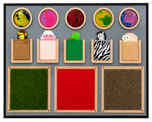 Sensory Texture Board – Giant Wall-Mounted Tactile Panel with Squishy Gel Pads and Multi-Texture Animal Patches