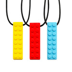 Abley's Chewable Necklaces Building Block | 3-Pack Oral Motor Fidget - Abley's