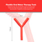 Ableys red Y shaped flexible oral motor chew tool for sensory needs with textured tips