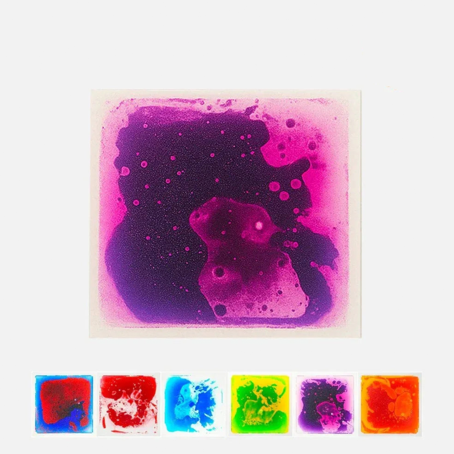 Abley's Liquid Motion Tile | Interactive Sensory Mat | Square Multicolour