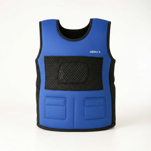 Abley’s Weighted Vest for Kids | Removable Weights | Deep Pressure Sensory Vest | Blue